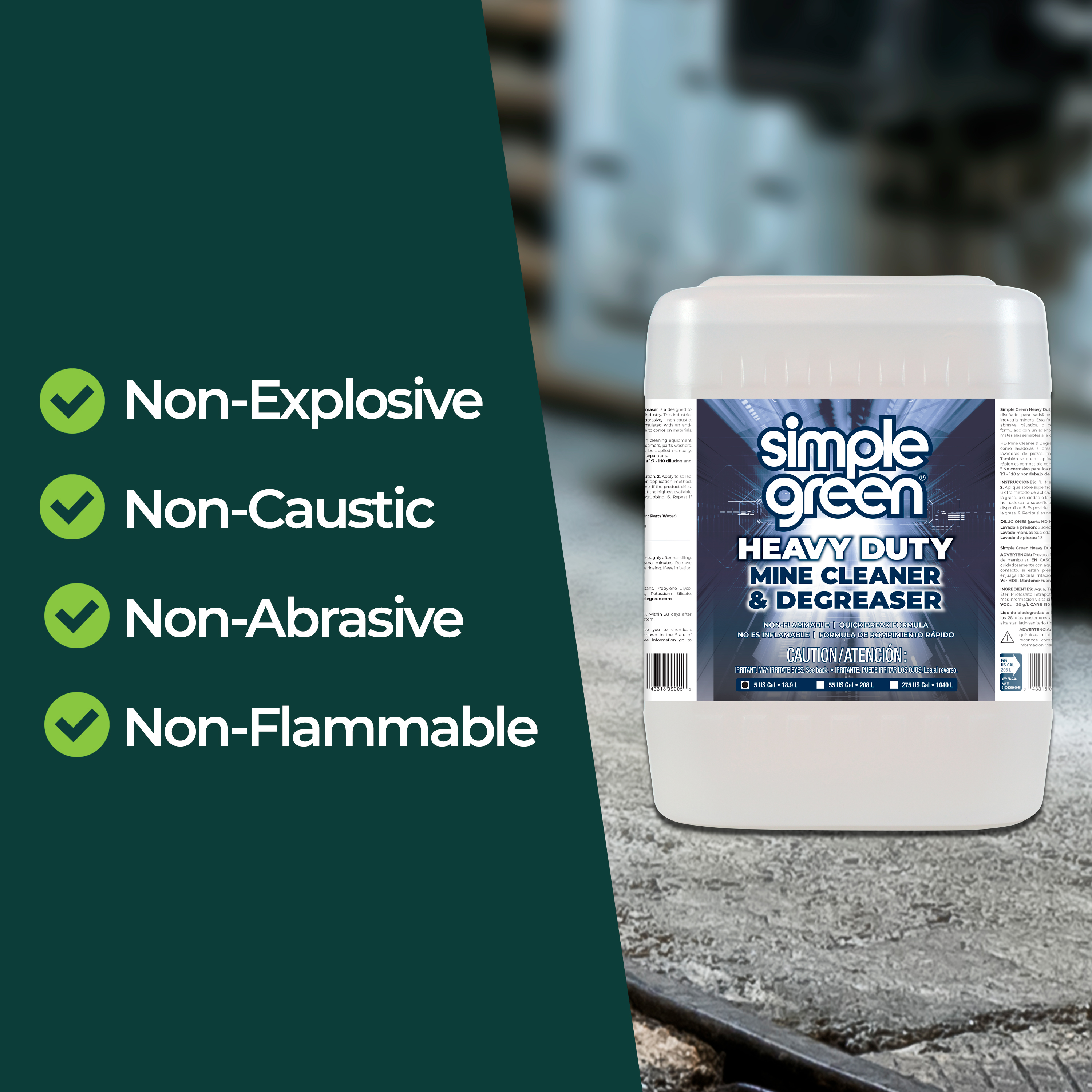 Heavy-Duty Mine Cleaner & Degreaser