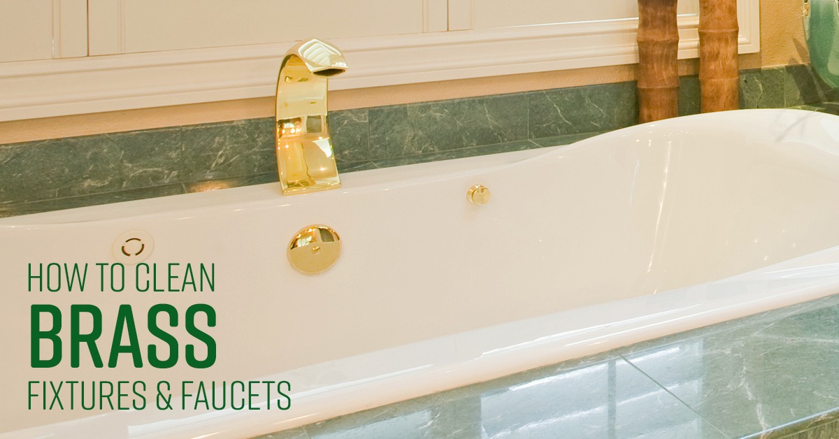 How to clean brass fixtures in bathroom