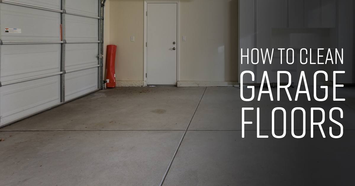 Steps to clean garage floors