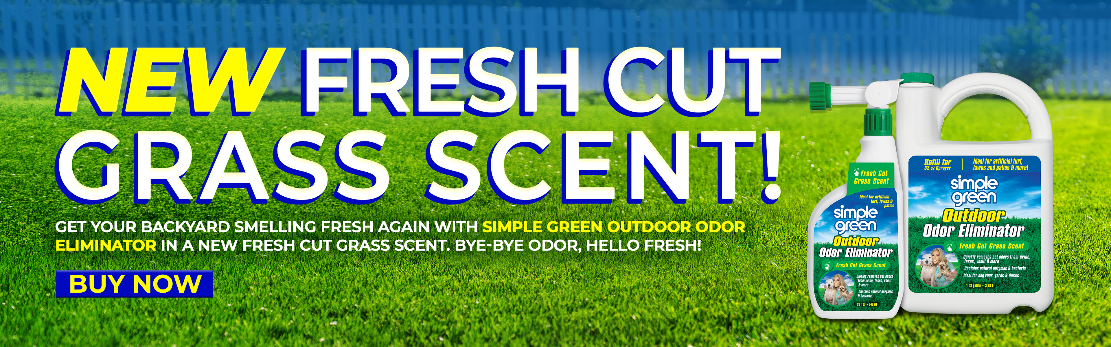 New Outdoor Odor Eliminator Fresh Cut Grass