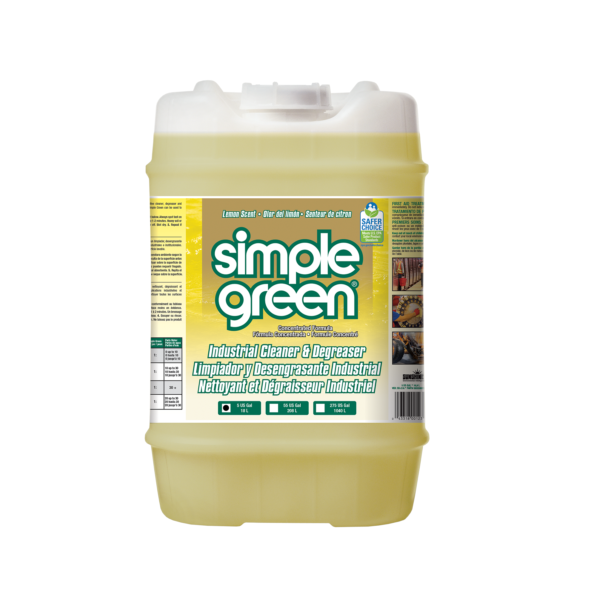 Simple Green® Industrial Cleaner and Degreaser - Lemon Scent